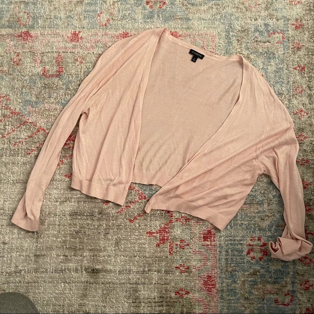 Talbots Pink Dress Cardigan - Picture 2 of 4